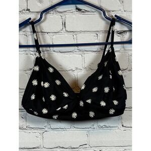 Daisy Print Bralette‎ Bikini Top Cute Summer Beach Swim Top